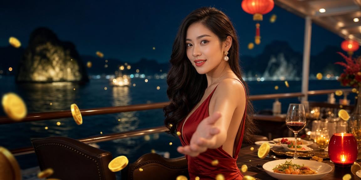 Không khí lễ hội tại Hạ Long Bay, người dân tham gia các trò chơi may mắn và theo dõi xổ số