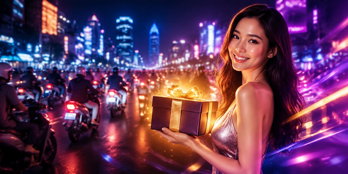 Cảnh cá cược thể thao về đêm tại Thành phố Hồ Chí Minh với màn hình neon rực rỡ